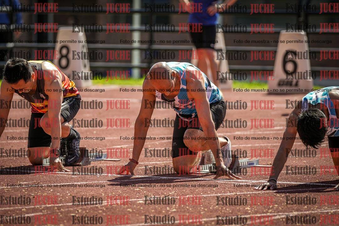Fotos de los 100 m llanos de varones