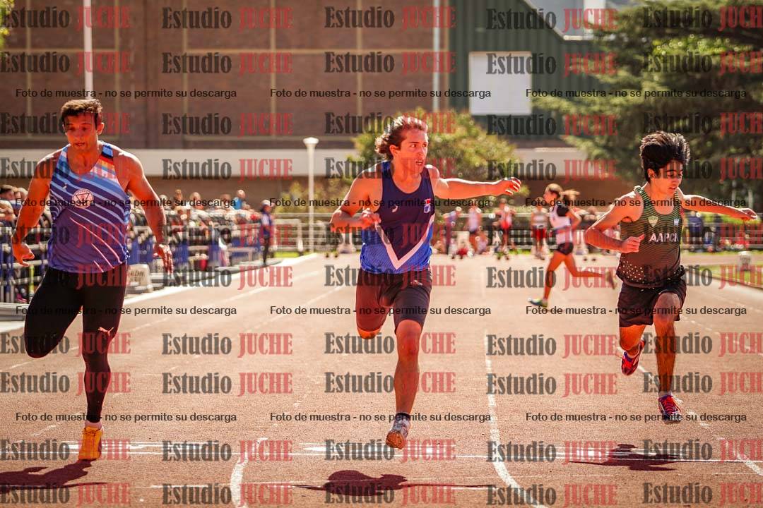 Fotos de los 100 m llanos de varones