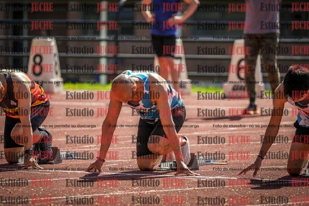 Fotos de los 100 m llanos de varones