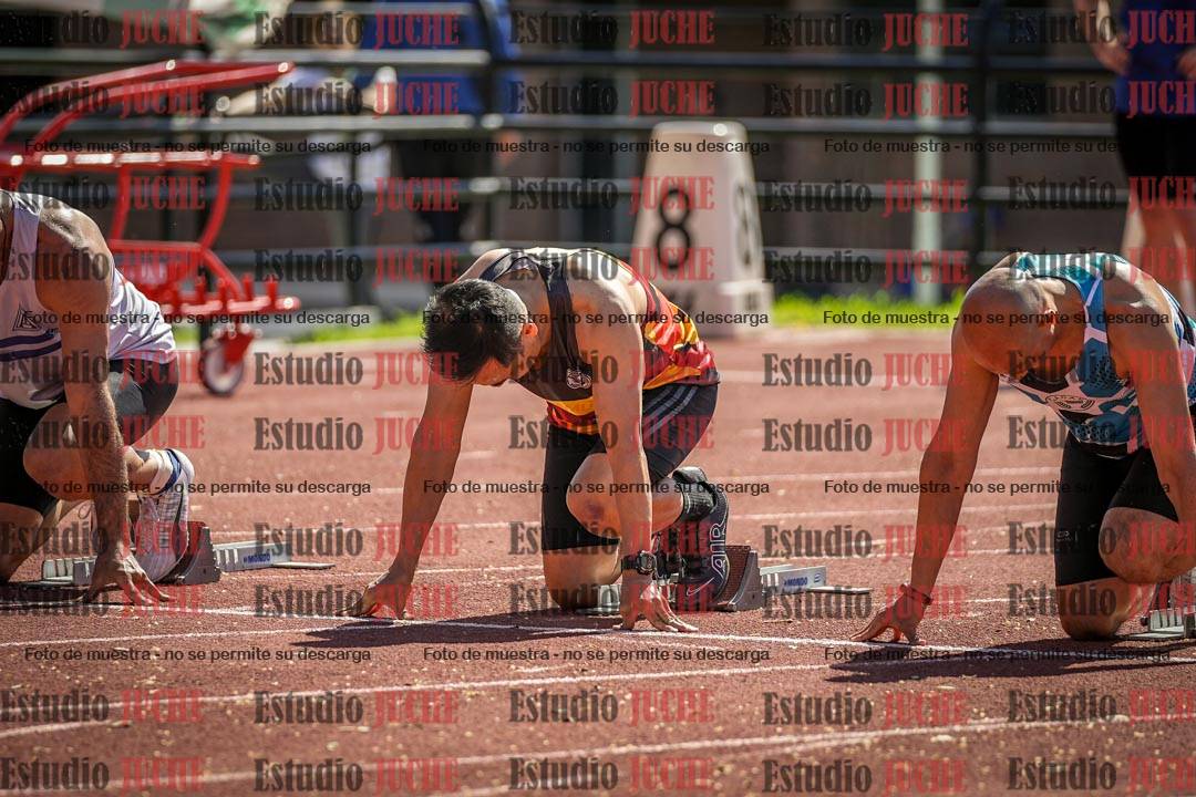 Fotos de los 100 m llanos de varones
