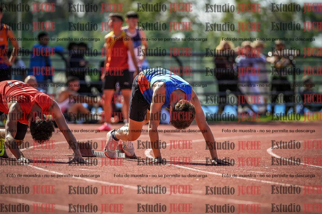 Fotos de los 100 m llanos de varones