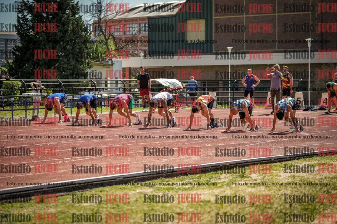 Fotos de los 100 m llanos de varones