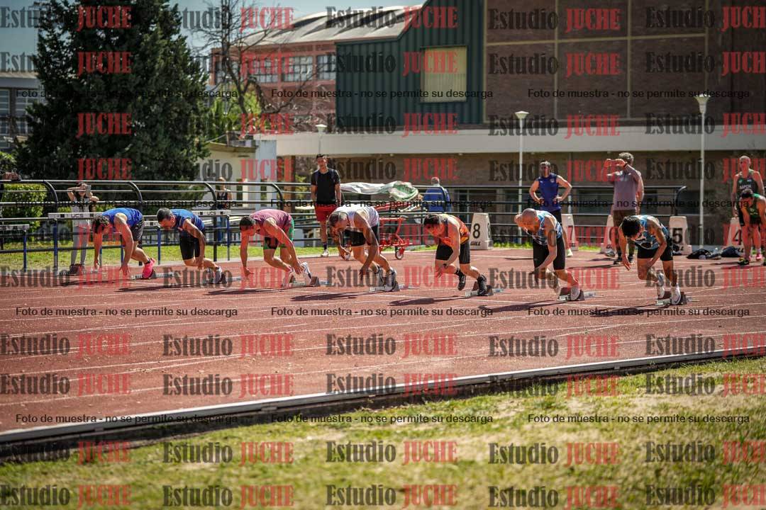 Fotos de los 100 m llanos de varones