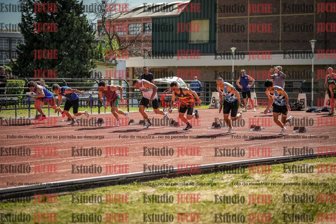 Fotos de los 100 m llanos de varones