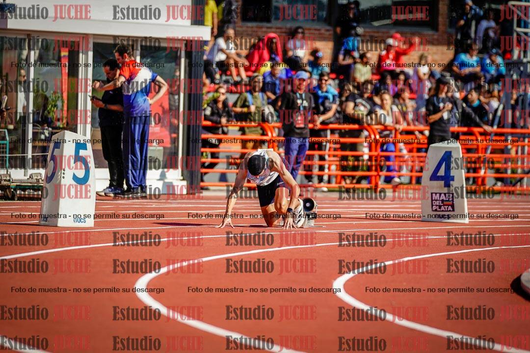 Fotos de los 400 m llanos de varones