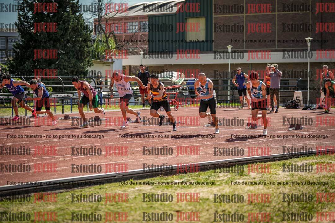 Fotos de los 100 m llanos de varones