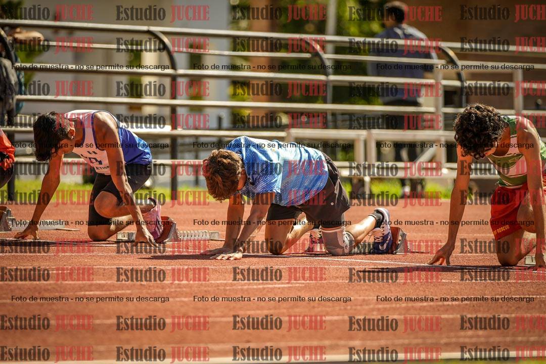 Fotos de los 100 m llanos de varones