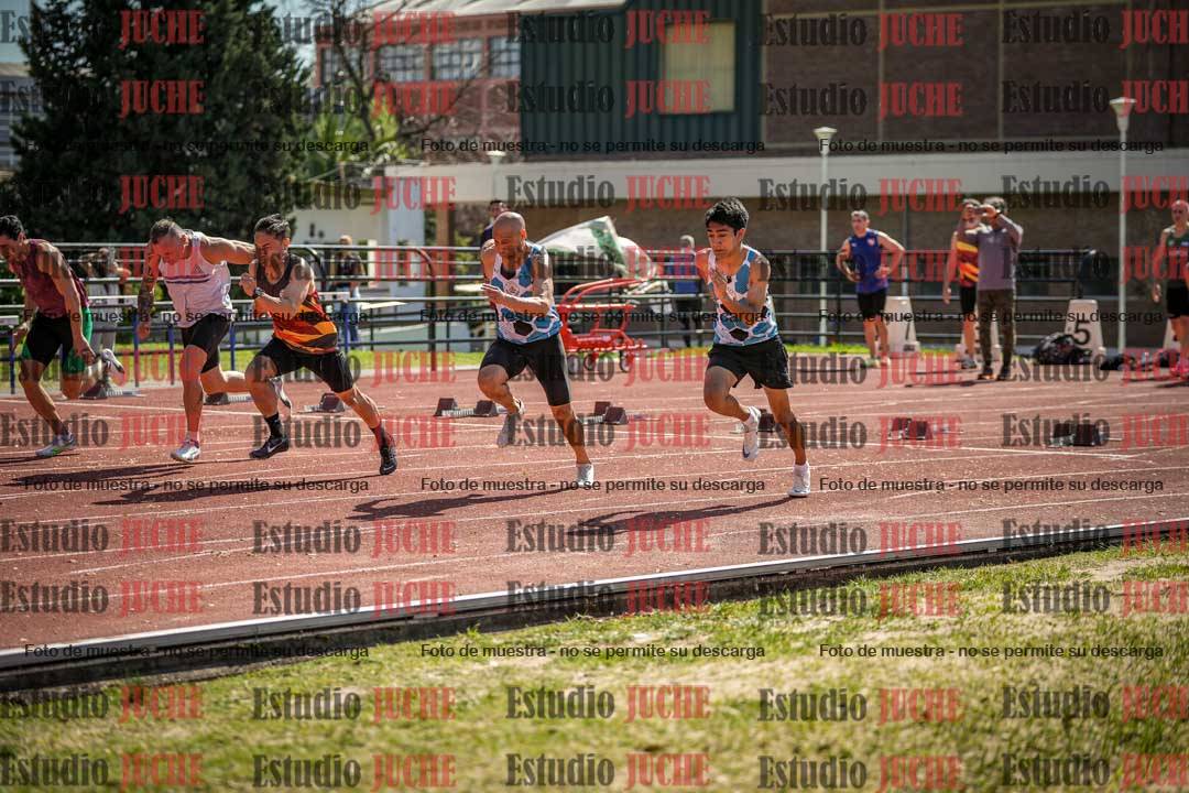Fotos de los 100 m llanos de varones