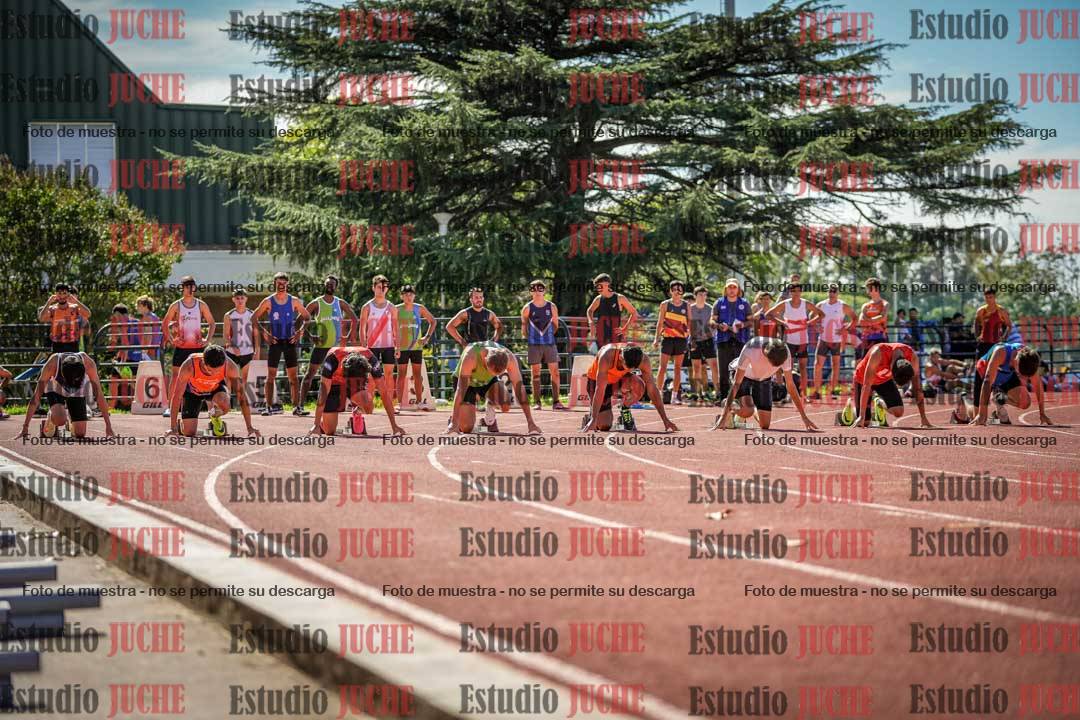 Fotos de los 100 m llanos de varones