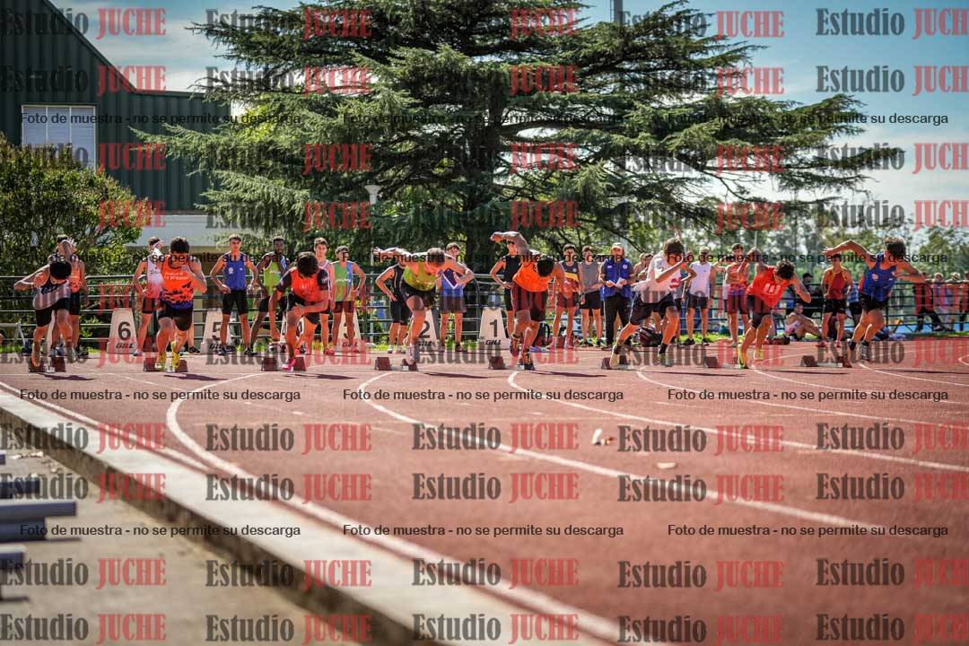 Fotos de los 100 m llanos de varones
