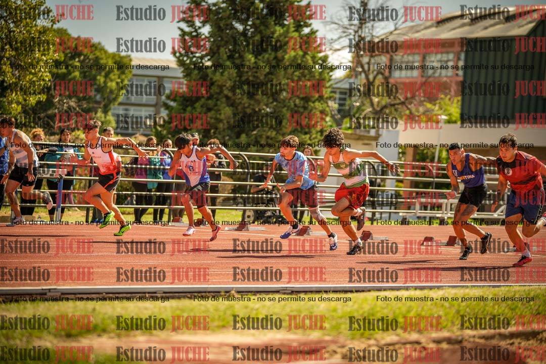 Fotos de los 100 m llanos de varones