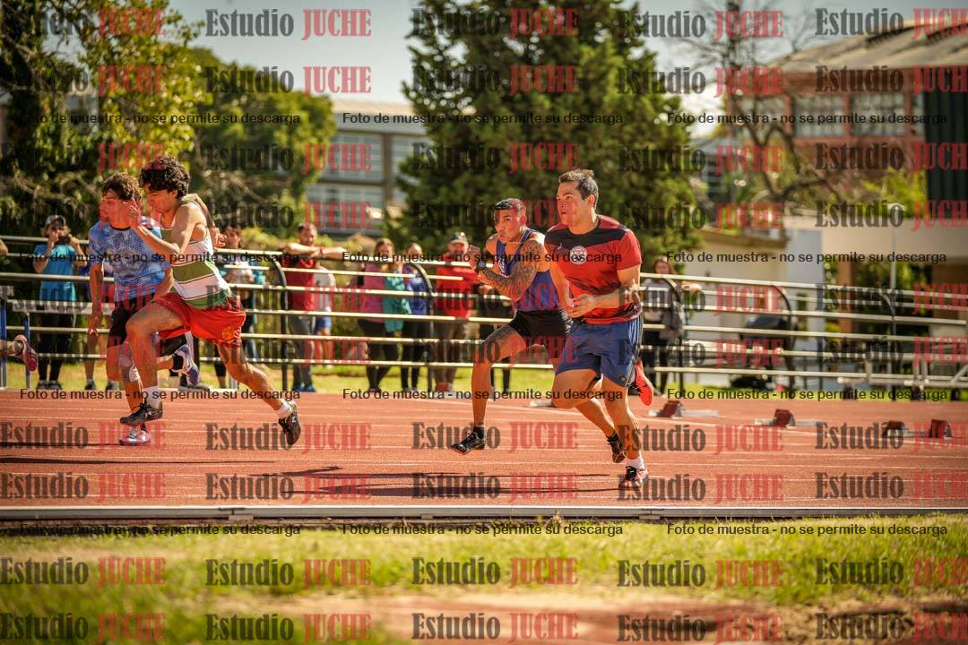 Fotos de los 100 m llanos de varones