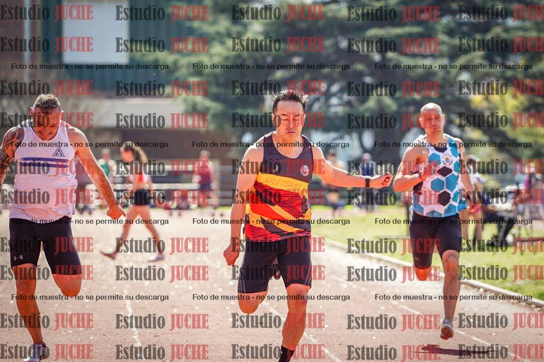 Fotos de los 100 m llanos de varones