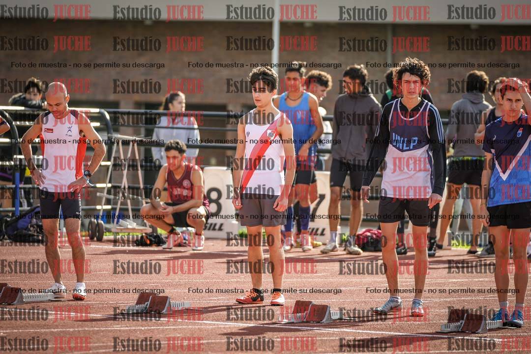 Fotos de los 100 m llanos de varones
