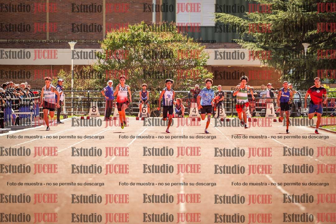 Fotos de los 100 m llanos de varones