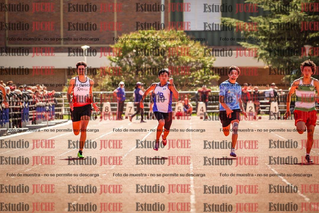 Fotos de los 100 m llanos de varones