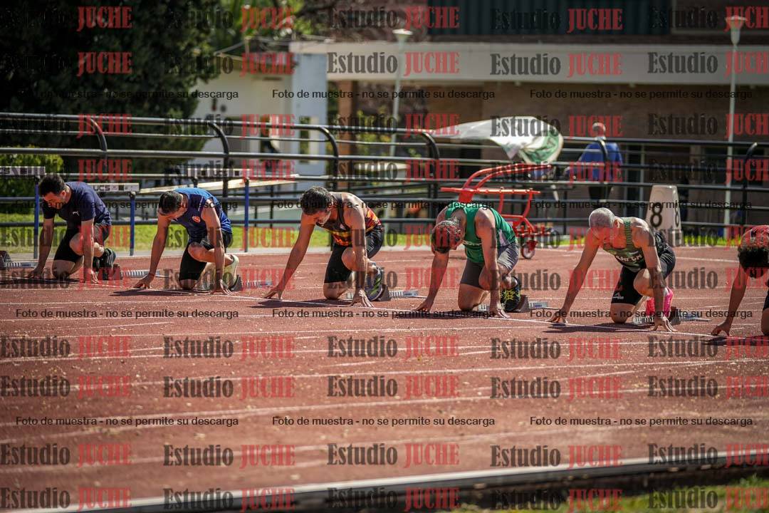 Fotos de los 100 m llanos de varones