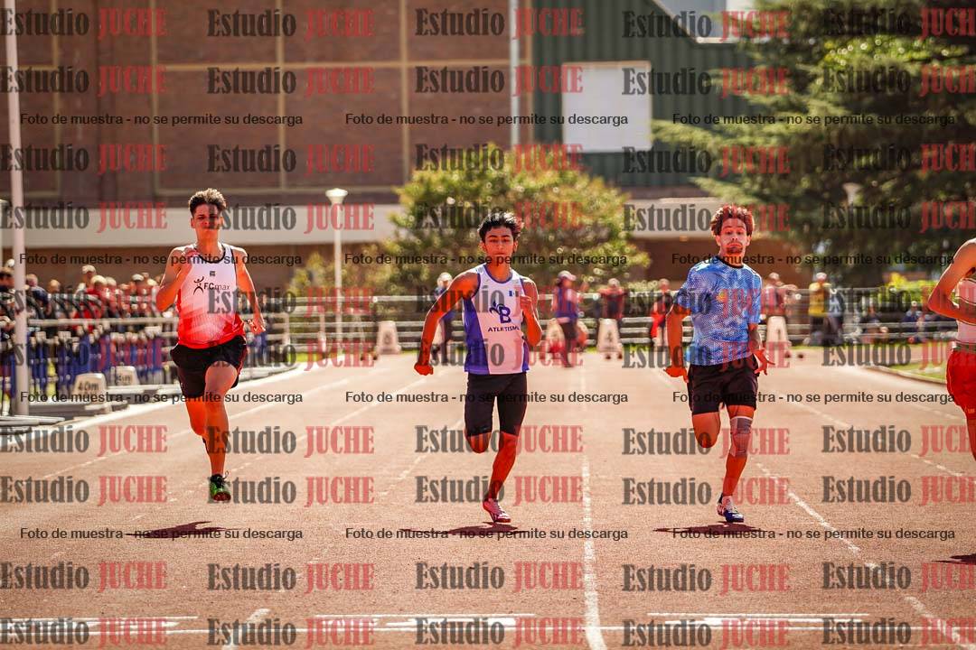Fotos de los 100 m llanos de varones