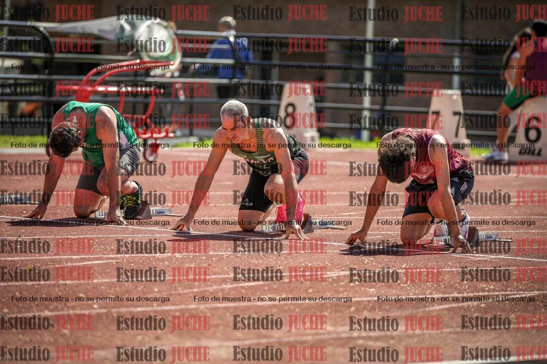 Fotos de los 100 m llanos de varones