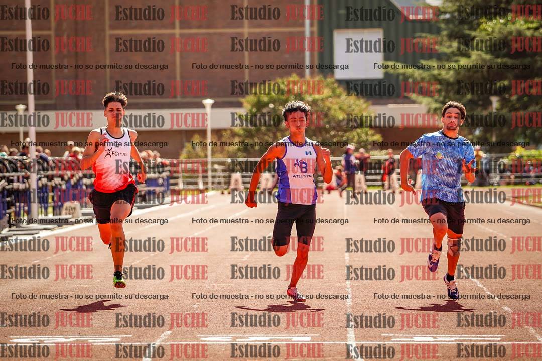 Fotos de los 100 m llanos de varones