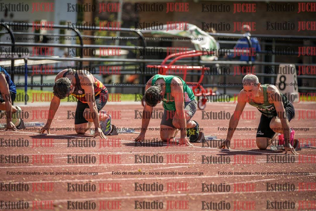 Fotos de los 100 m llanos de varones