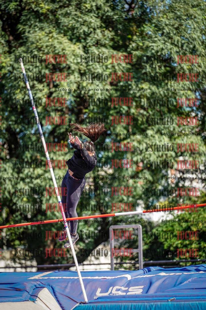 Fotos del salto con garrocha de mujeres y varones