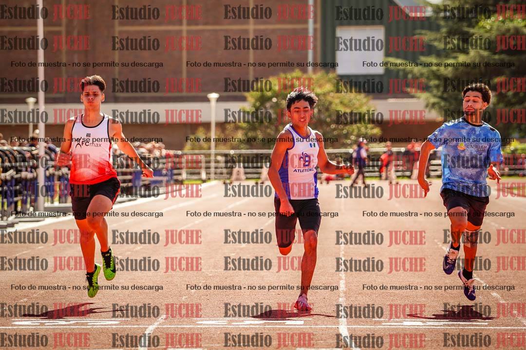 Fotos de los 100 m llanos de varones