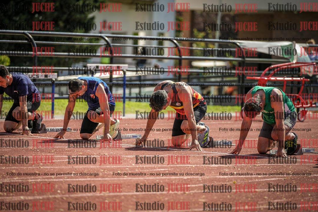 Fotos de los 100 m llanos de varones