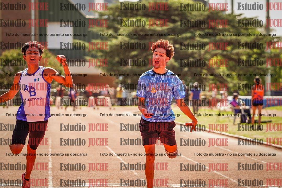 Fotos de los 100 m llanos de varones