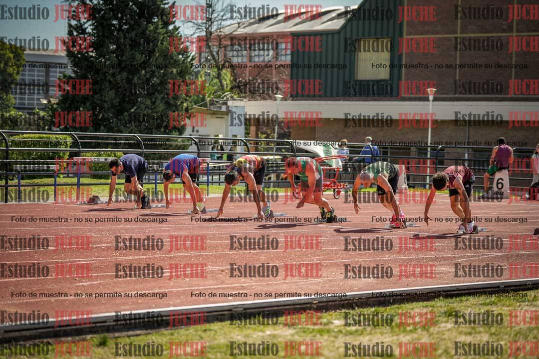 Fotos de los 100 m llanos de varones