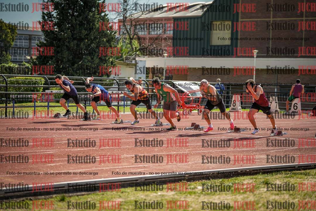 Fotos de los 100 m llanos de varones