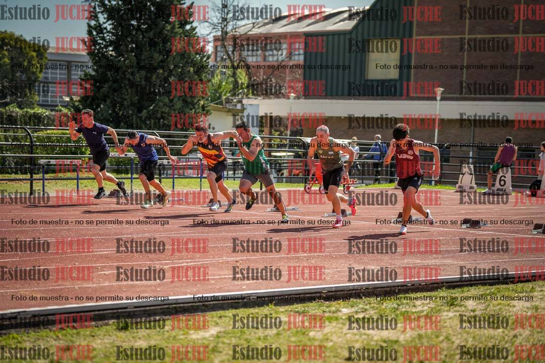 Fotos de los 100 m llanos de varones
