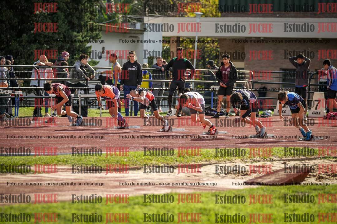 Fotos de los 100 m llanos de varones