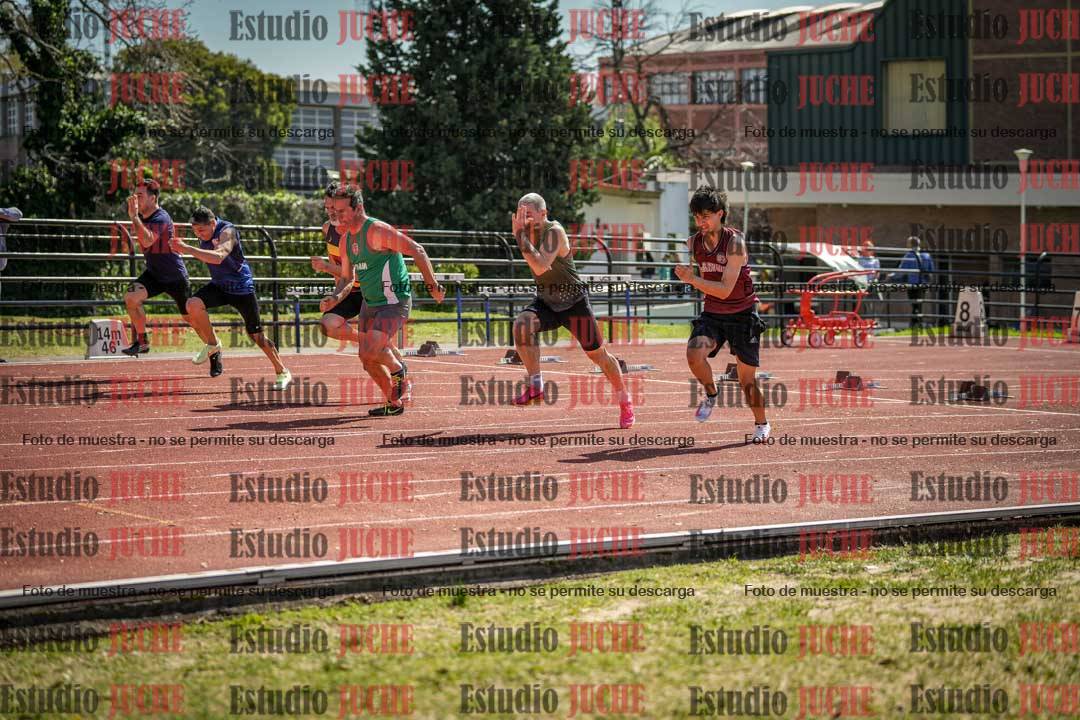 Fotos de los 100 m llanos de varones
