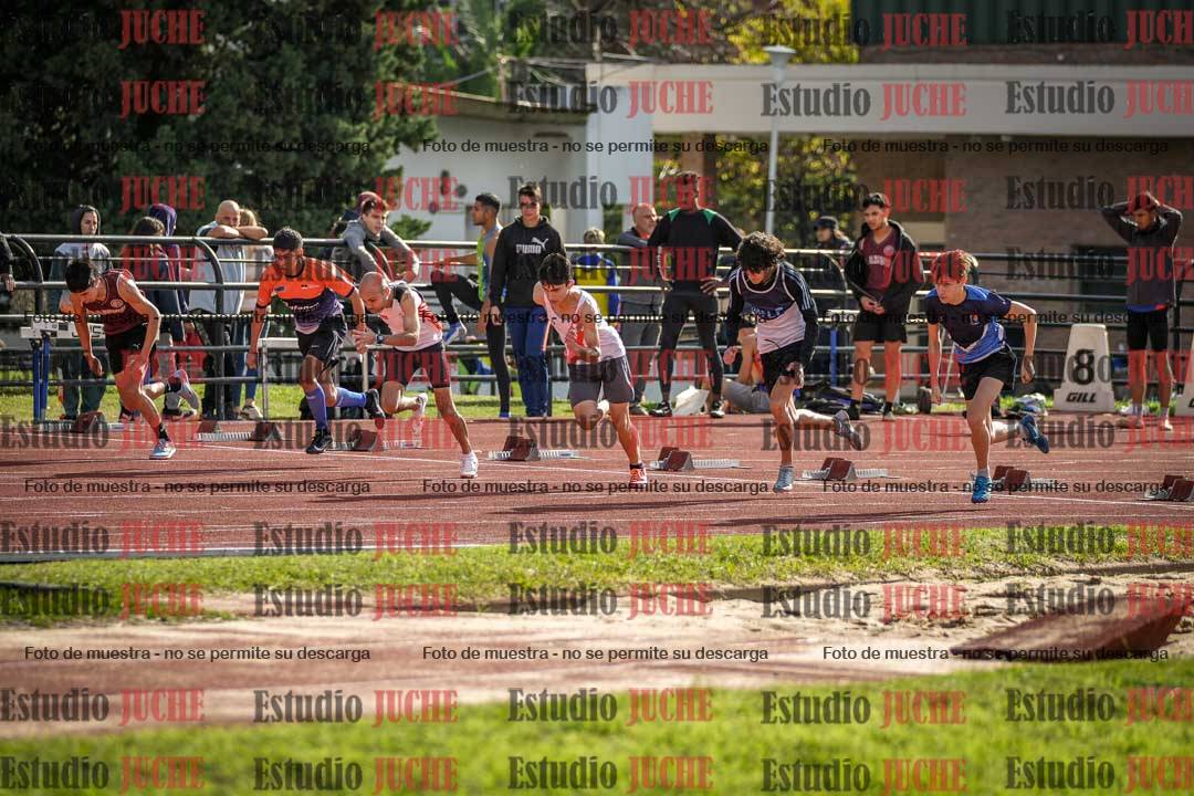 Fotos de los 100 m llanos de varones