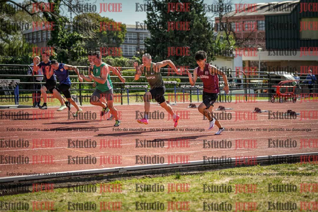 Fotos de los 100 m llanos de varones