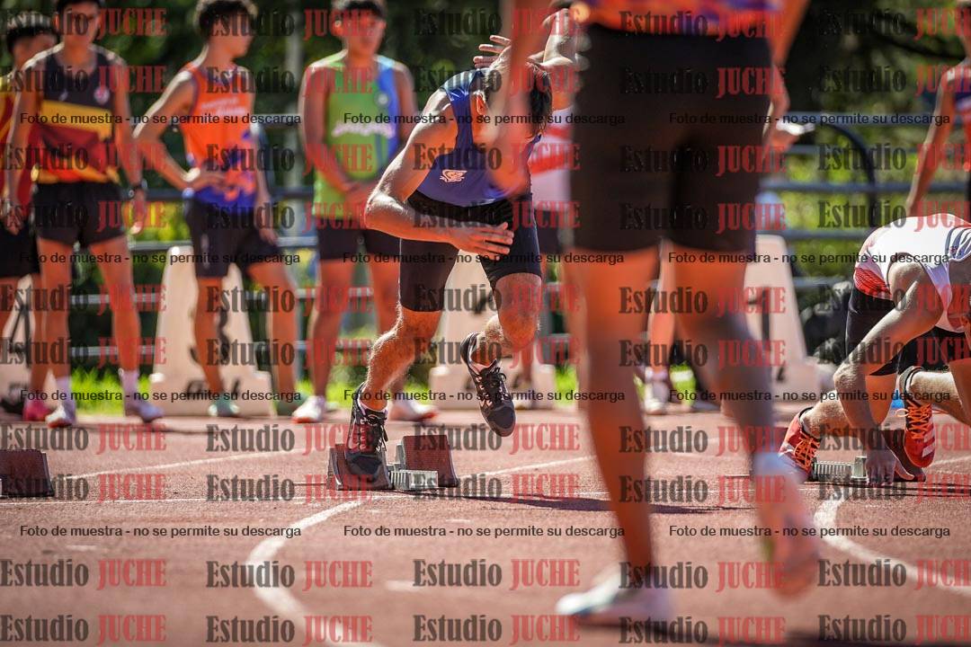 Fotos de los 100 m llanos de varones