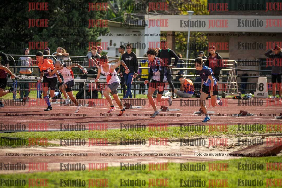 Fotos de los 100 m llanos de varones