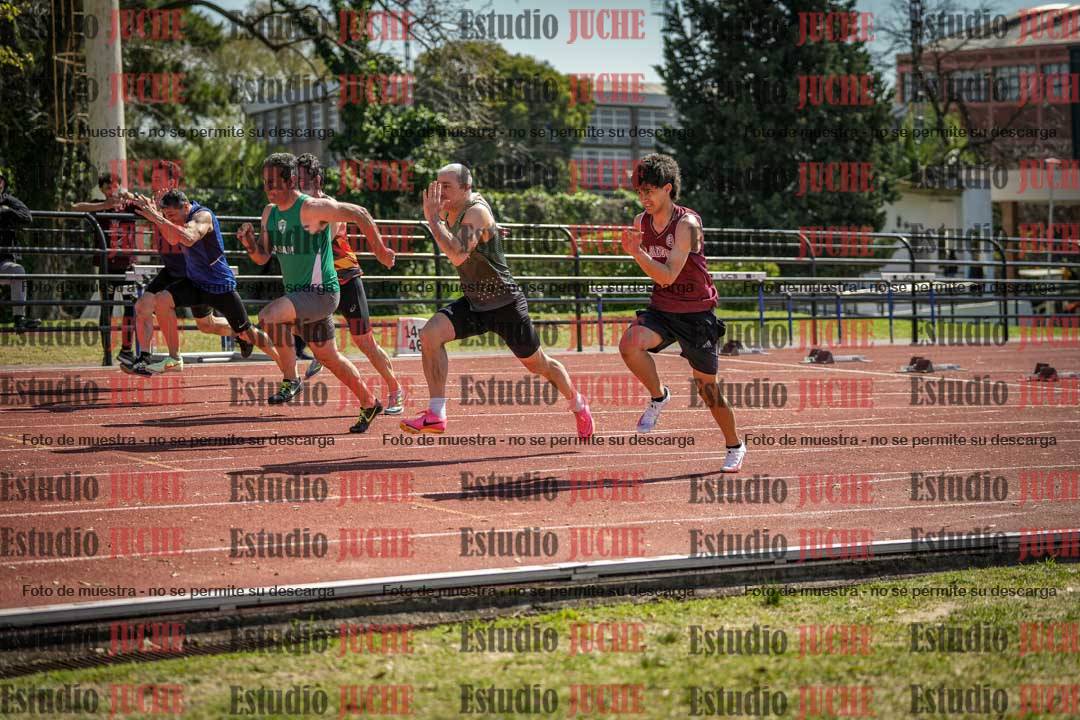 Fotos de los 100 m llanos de varones