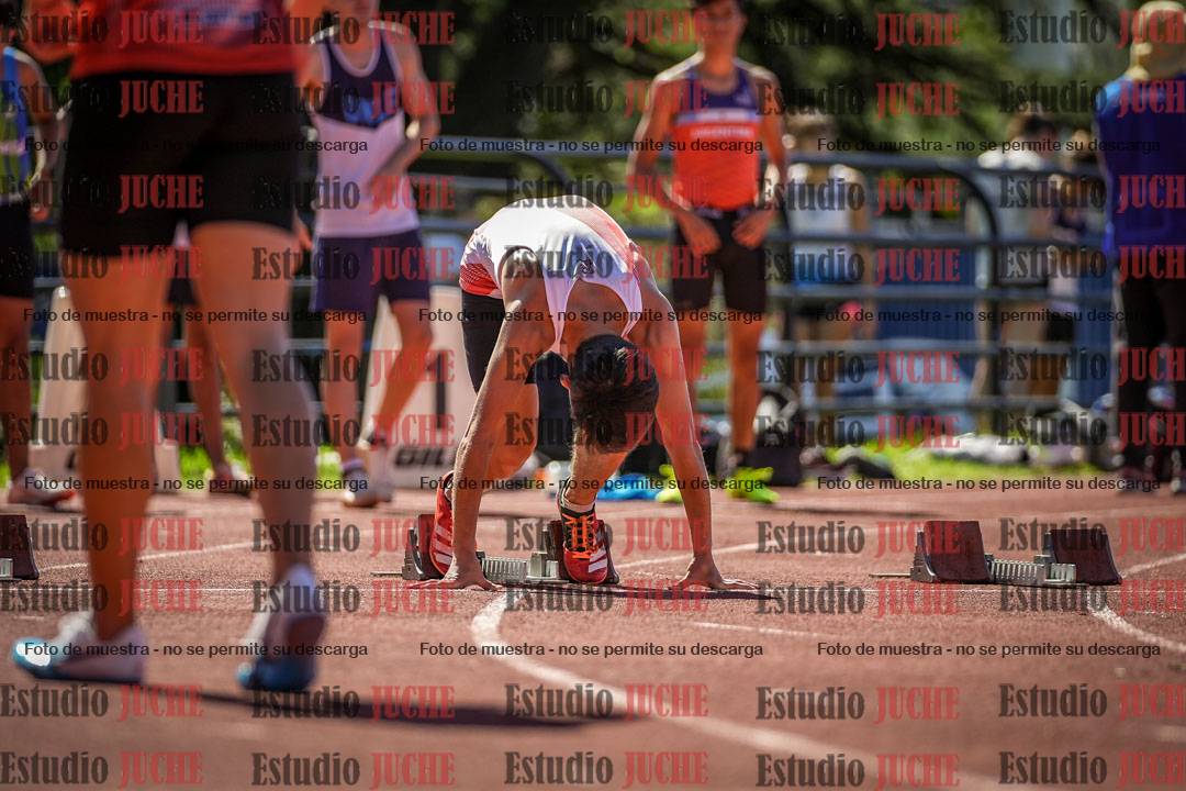 Fotos de los 100 m llanos de varones