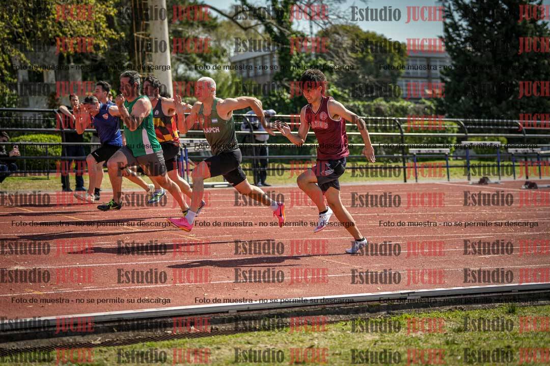 Fotos de los 100 m llanos de varones