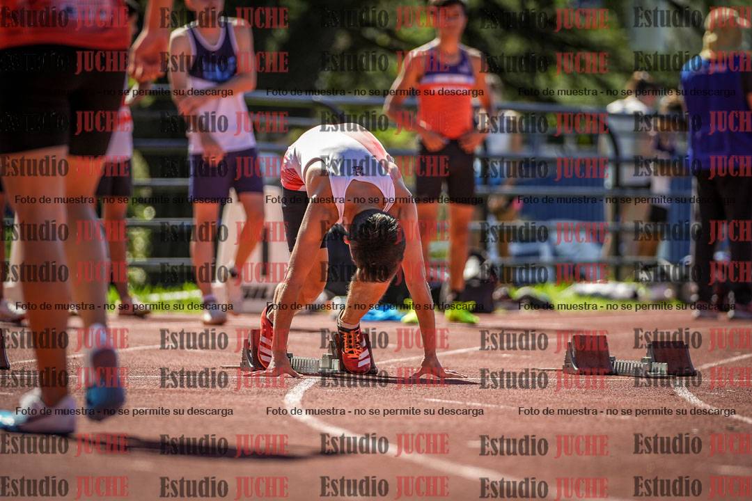 Fotos de los 100 m llanos de varones