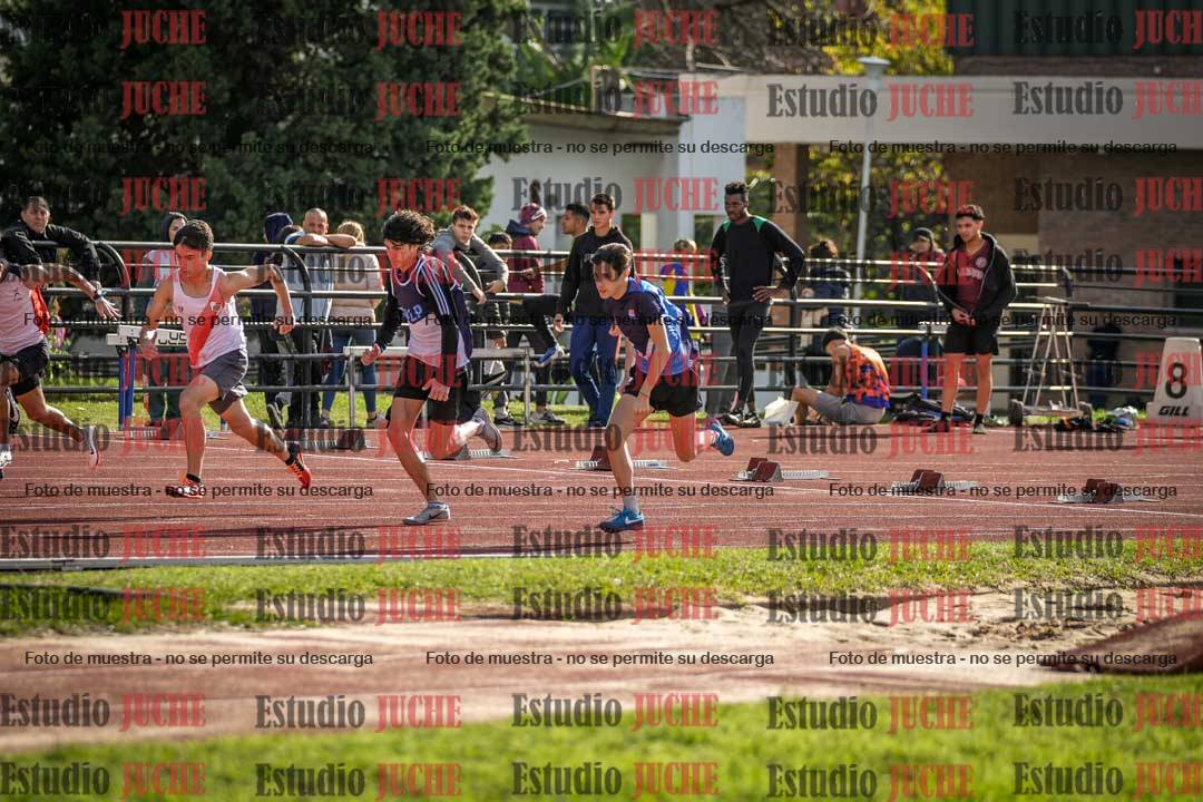 Fotos de los 100 m llanos de varones
