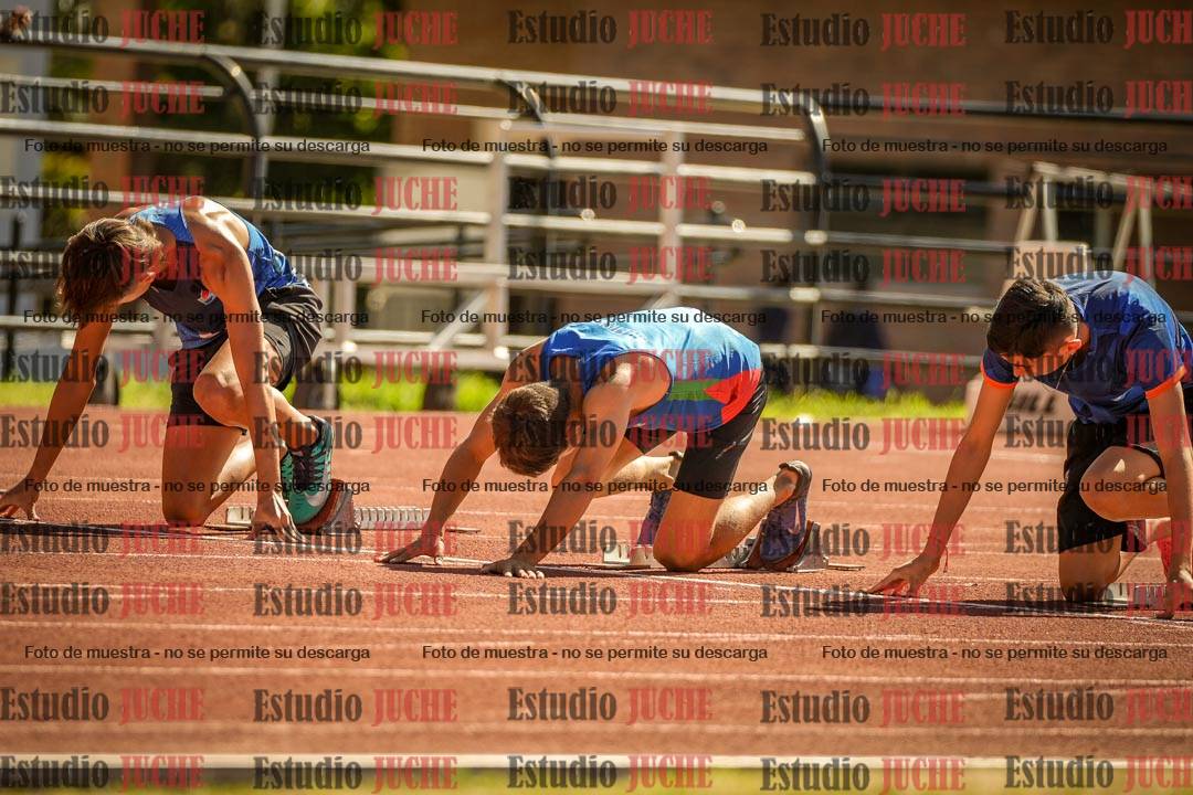 Fotos de los 100 m llanos de varones