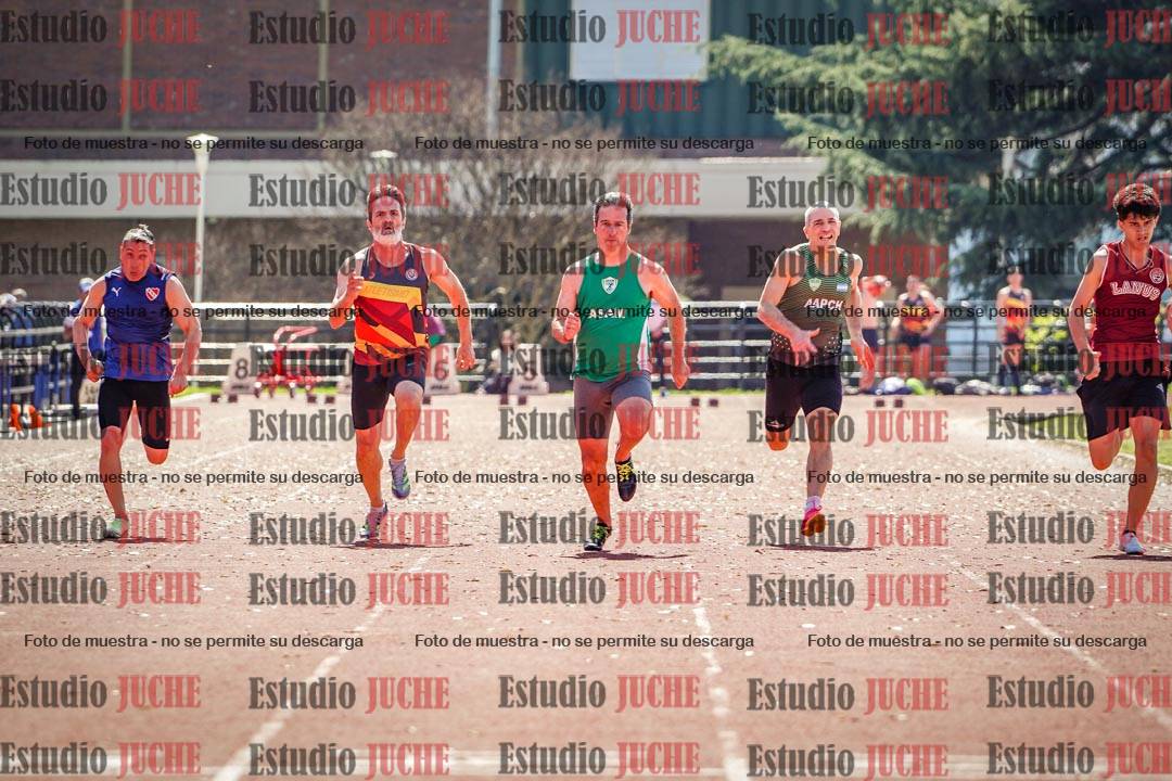 Fotos de los 100 m llanos de varones