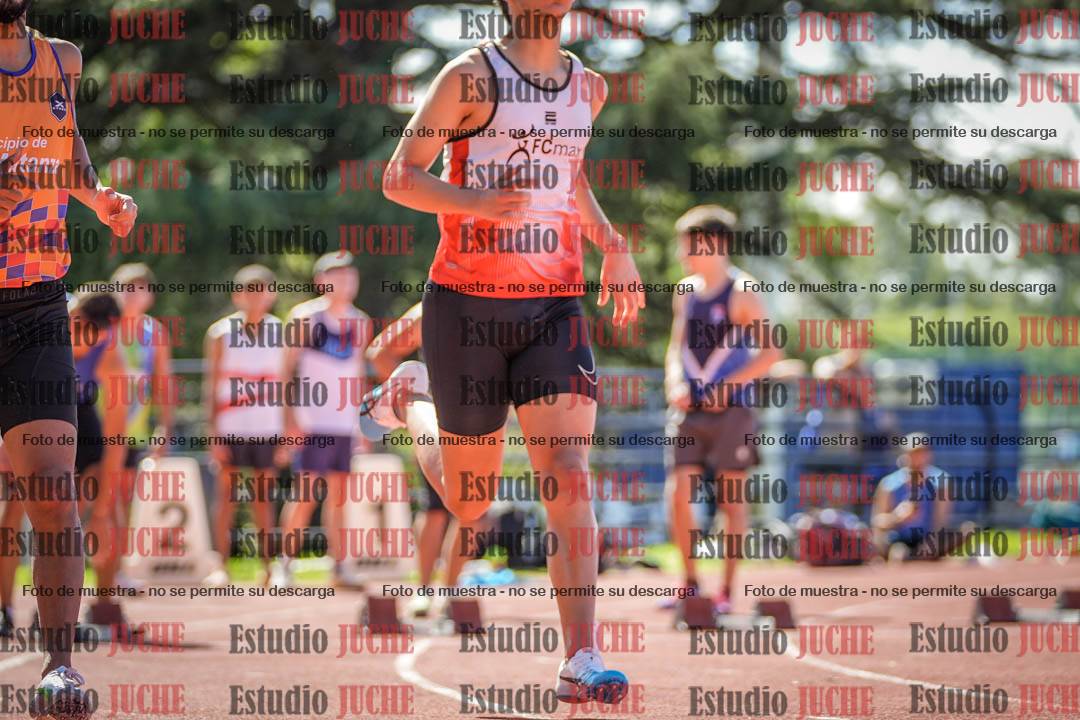 Fotos de los 100 m llanos de varones