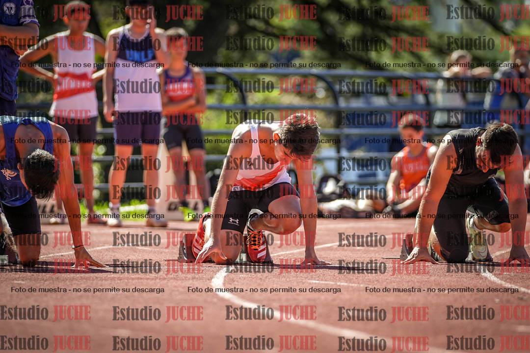 Fotos de los 100 m llanos de varones
