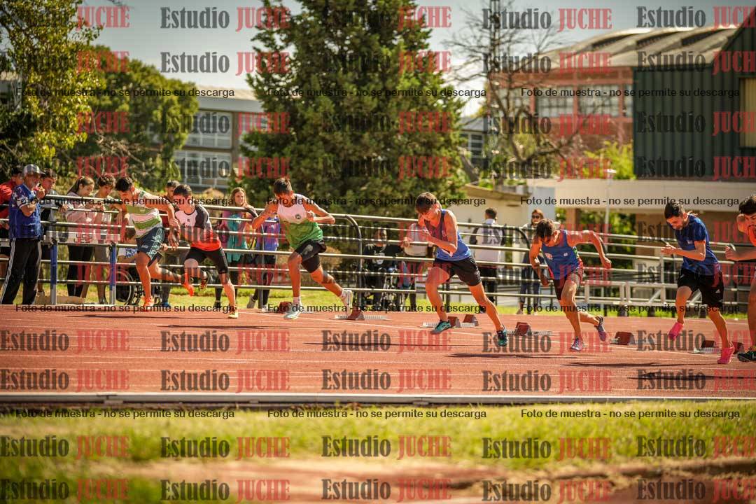 Fotos de los 100 m llanos de varones