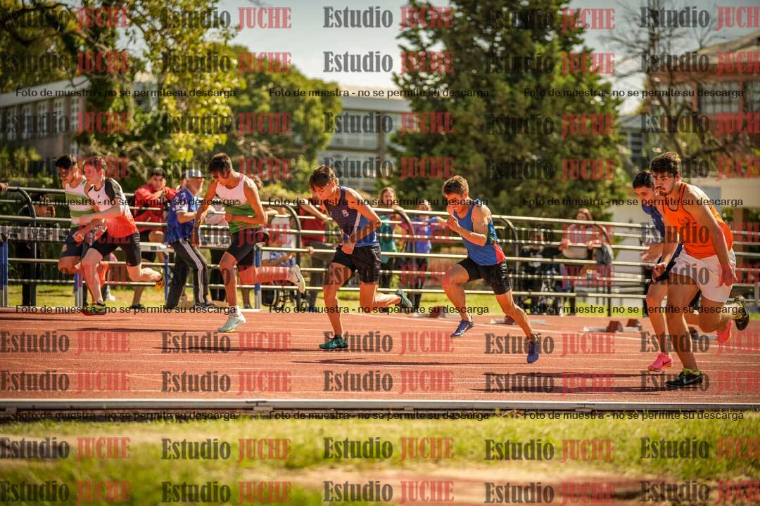 Fotos de los 100 m llanos de varones