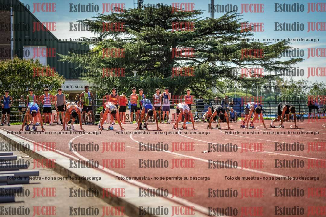 Fotos de los 100 m llanos de varones